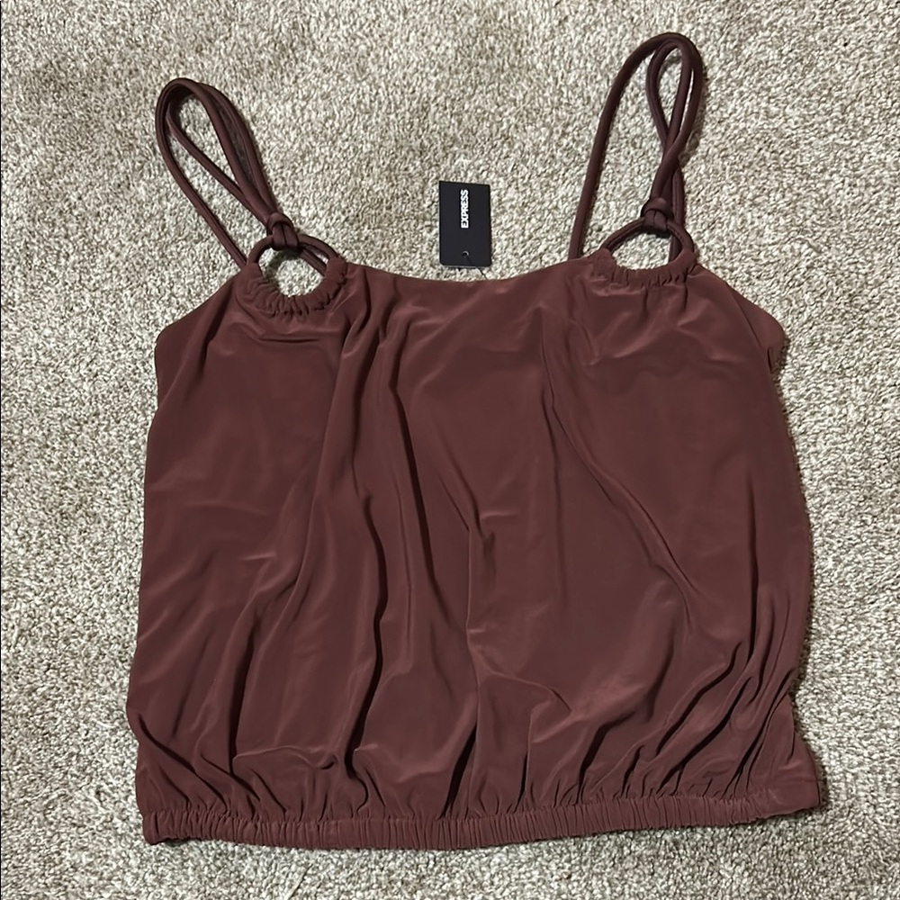 Elegant Brown Women's Top